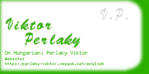 viktor perlaky business card